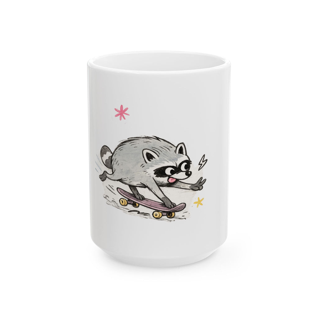 Design #3 Jimothy Skateboarding Sketch Ceramic Mug  (11oz & 15oz)