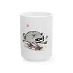 Design #3 Jimothy Skateboarding Sketch Ceramic Mug  (11oz & 15oz)