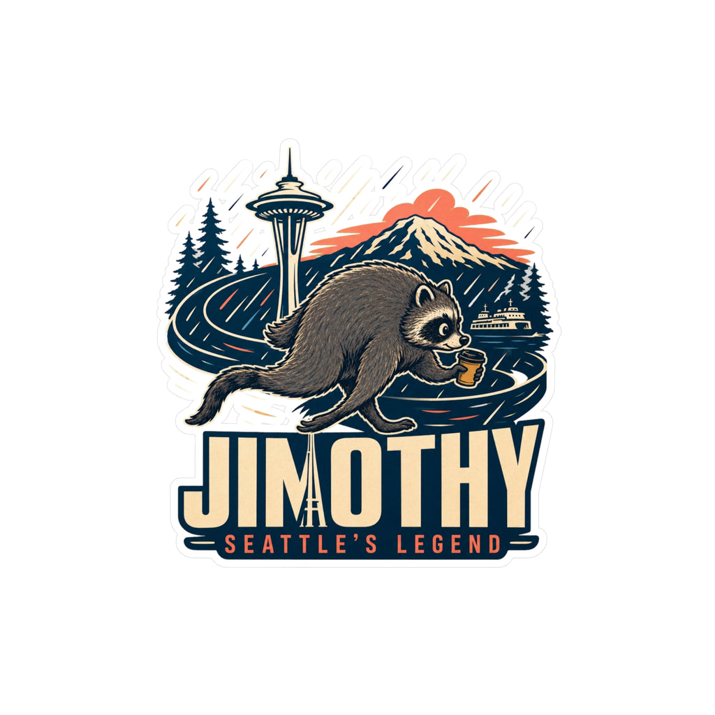 Jimothy Seattle Legend Sticker - Kiss-Cut Vinyl Decal (Seattle’s Legend)