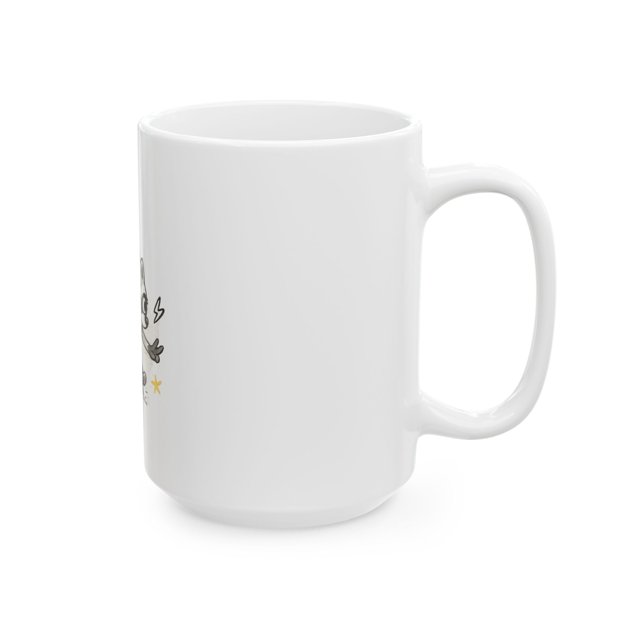 Design #3 Jimothy Skateboarding Sketch Ceramic Mug  (11oz & 15oz)