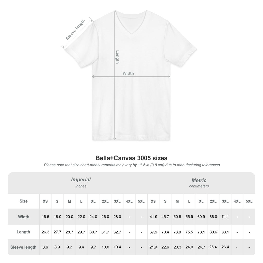 Unisex Hot Jimothy Summer V-Neck Tee — Retro Jimothy Iced Coffee Graphic T-Shirt