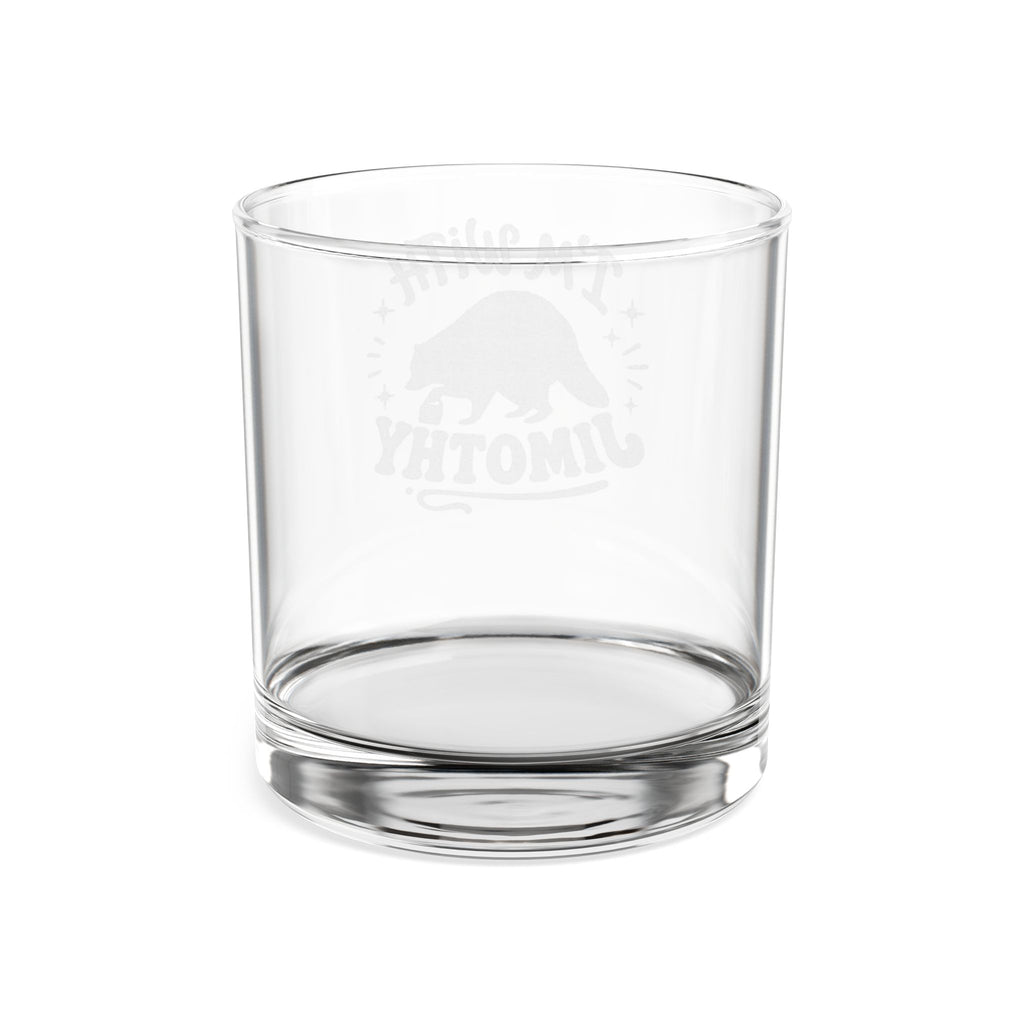 Engraved 'I'm With Timothy' Whiskey Glass — 10.5oz Personalized Rocks Glass