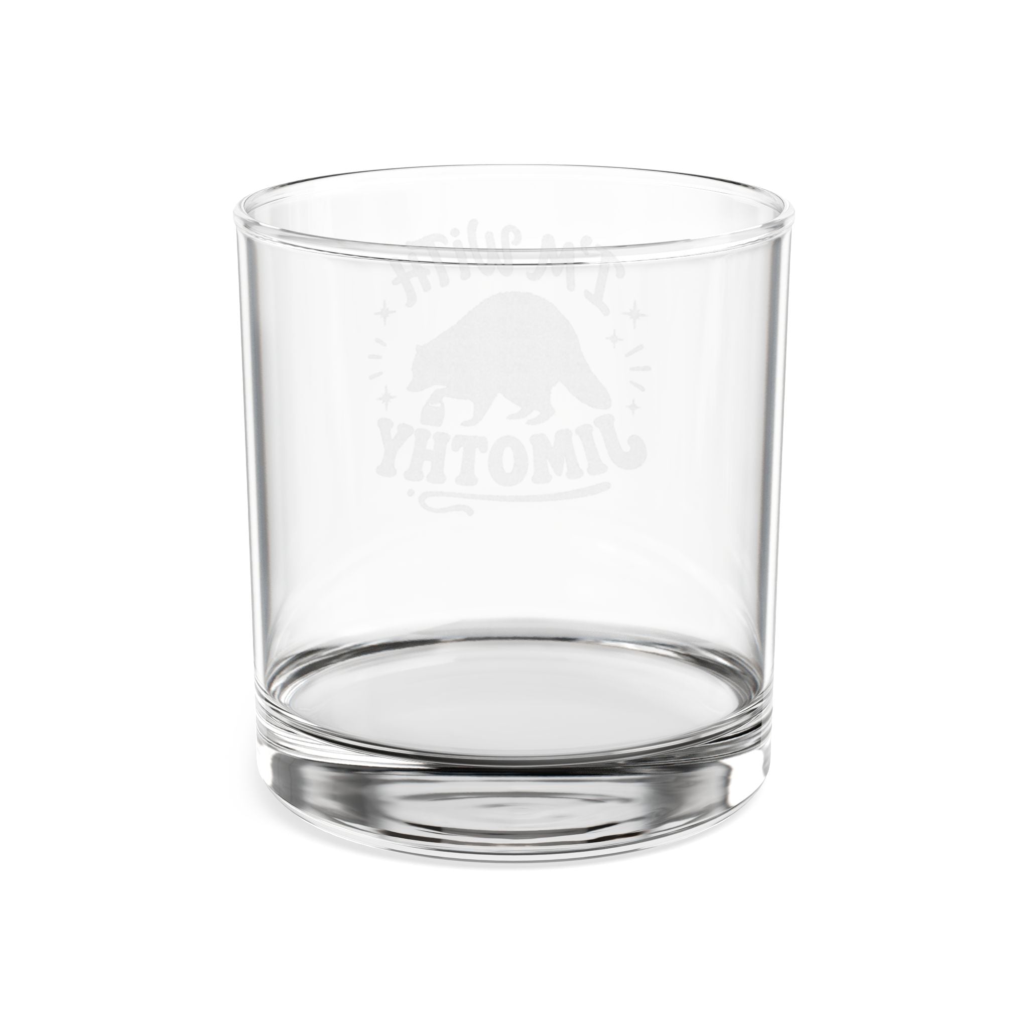Engraved 'I'm With Timothy' Whiskey Glass — 10.5oz Personalized Rocks Glass