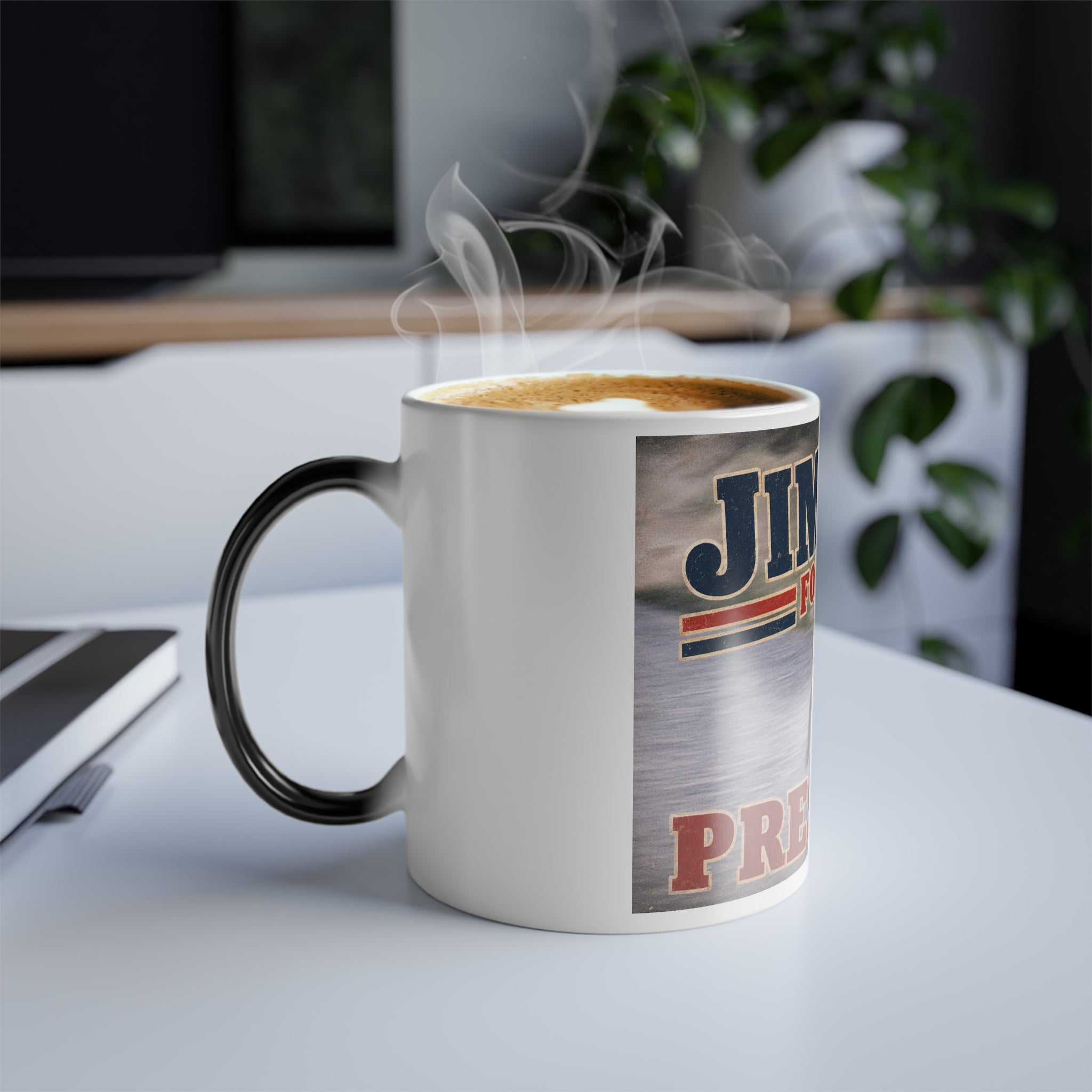 Color Morphing Mug — 'Jimothy for President' Funny Coffee Cup (11 oz)