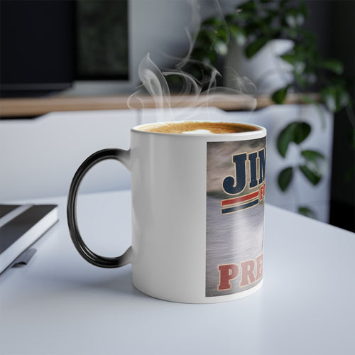 Color Morphing Mug — 'Jimothy for President' Funny Coffee Cup (11 oz)