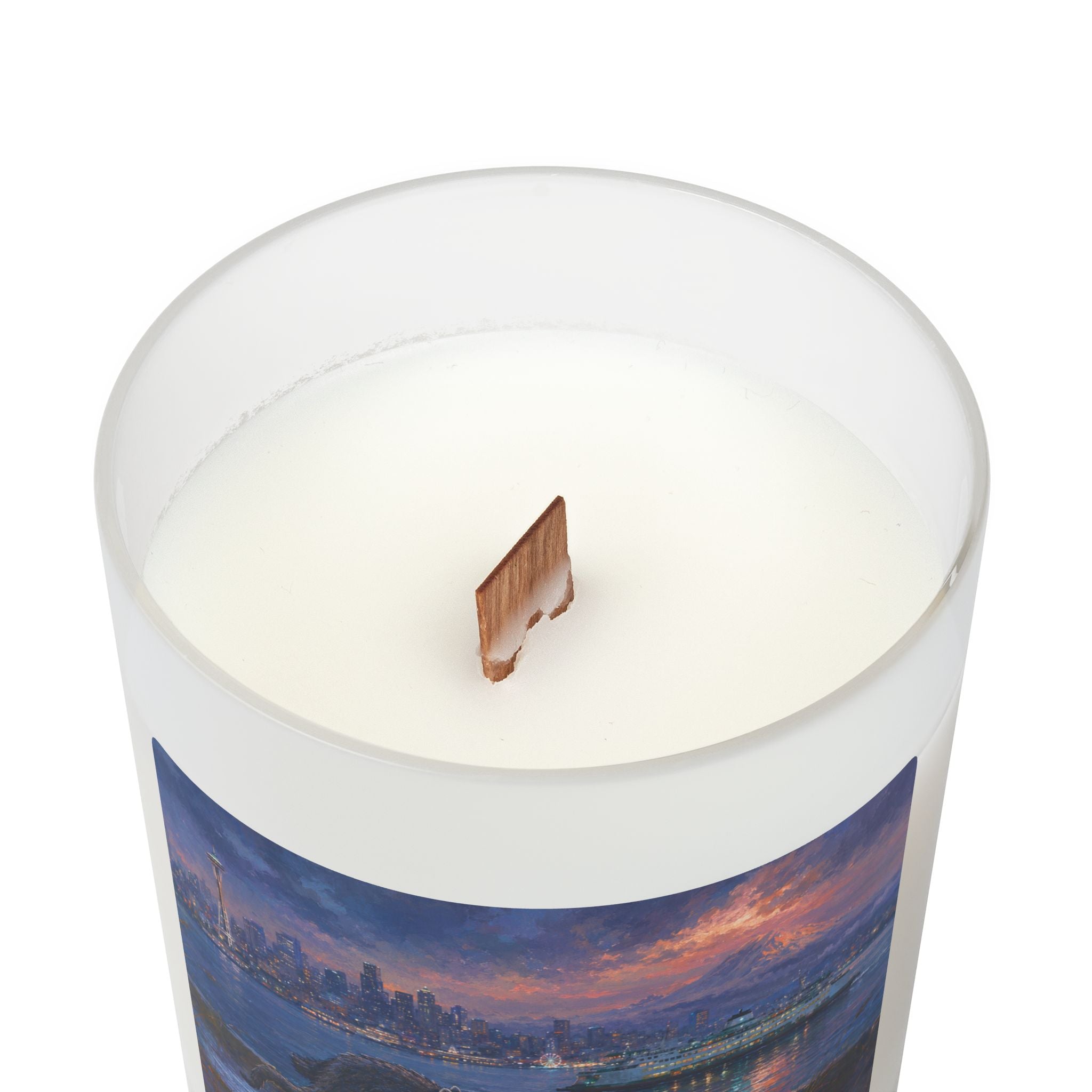 Multi-Scent Jimothy Nightscape Candle — Seattle Frosted Glass 11oz