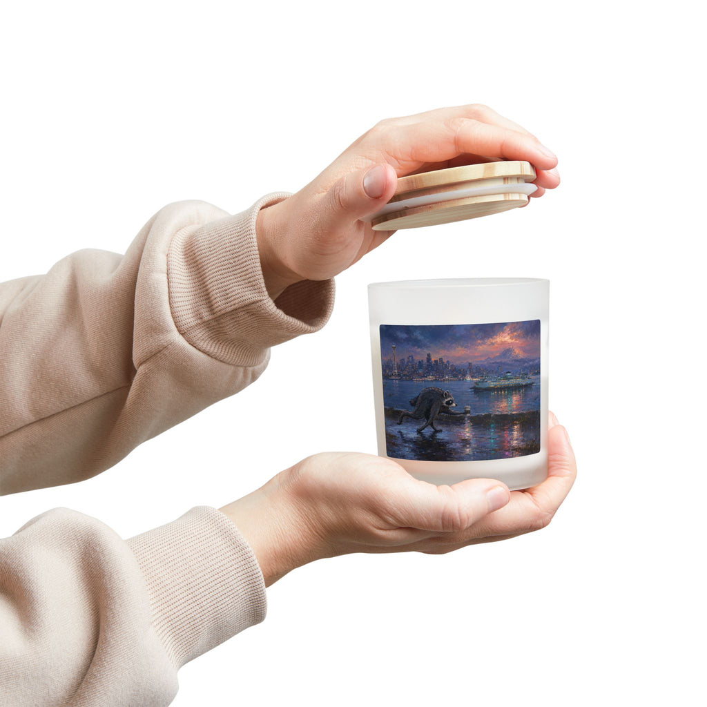 Multi-Scent Jimothy Nightscape Candle — Seattle Frosted Glass 11oz
