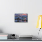 Jimothy Seattle Night Stroll Canvas Wall Art — Seattle Ferry Cityscape