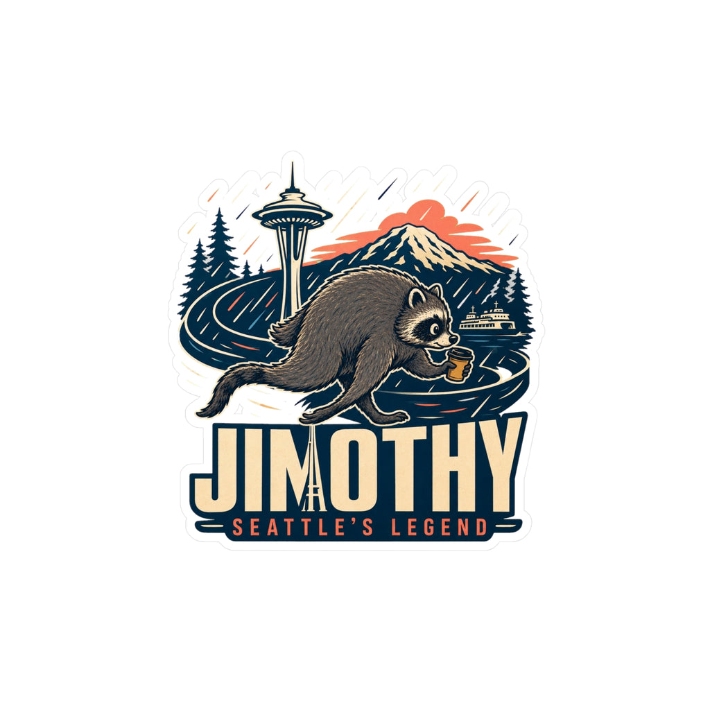 Jimothy Seattle Legend Sticker - Kiss-Cut Vinyl Decal (Seattle’s Legend)