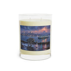 11oz Scented Candle with City Harbor Raccoon Artwork