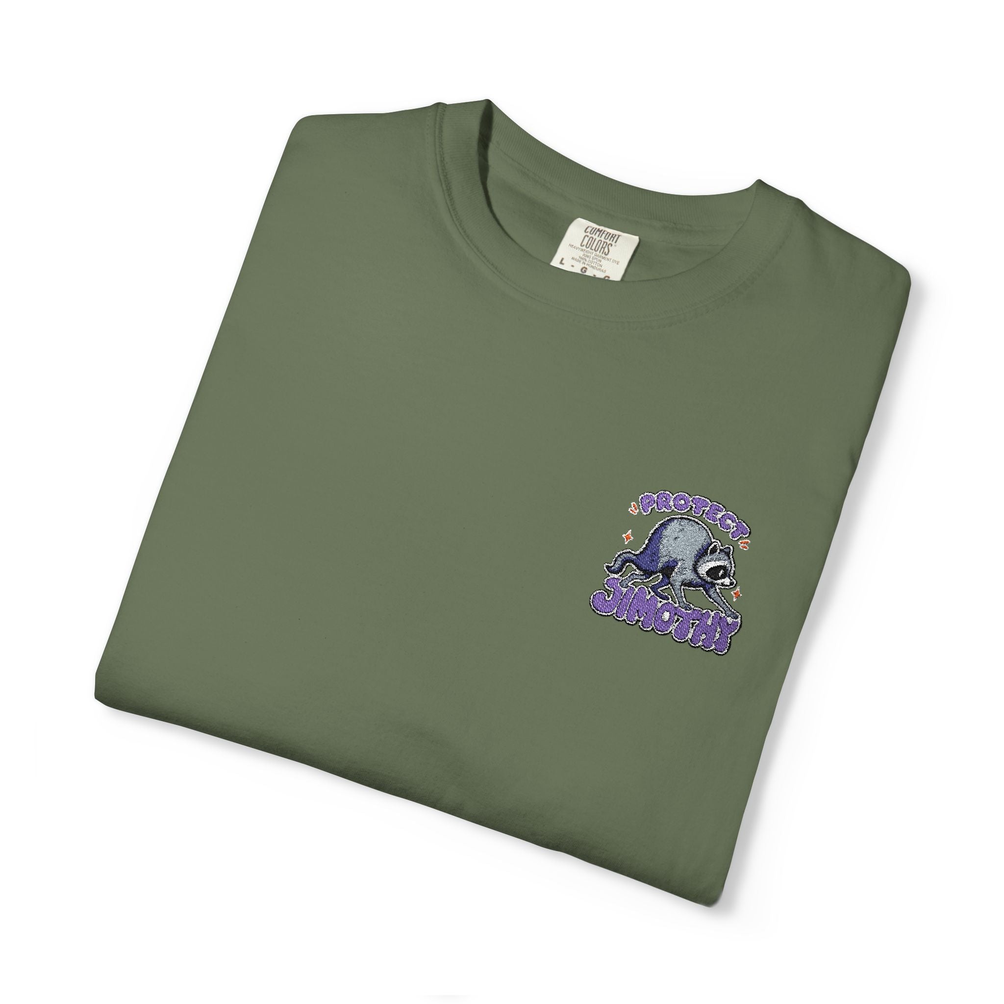Uni-Sex Tee - Protect Jimothy Crew Chest Graphic Tee