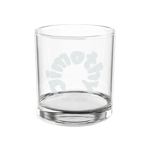 Jimothy Engraved Whiskey Glass 10.5oz — "EST. 2026" Circle Design