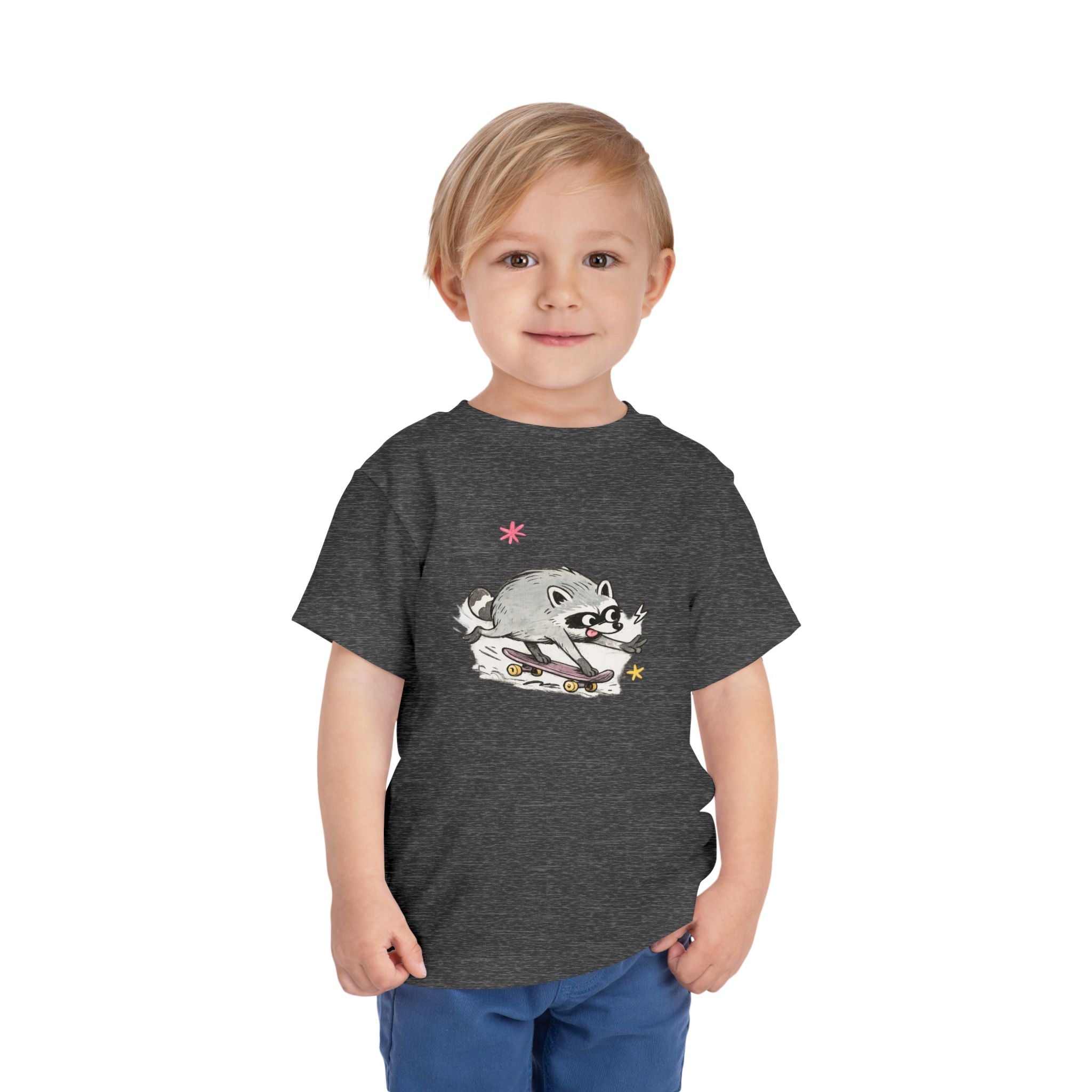Toddler Tee — Design #3 Skateboarding Jimothy Kids Shirt