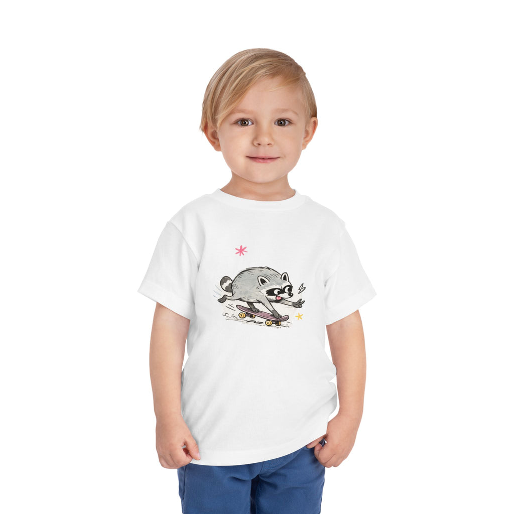 Toddler Tee — Design #3 Skateboarding Jimothy Kids Shirt