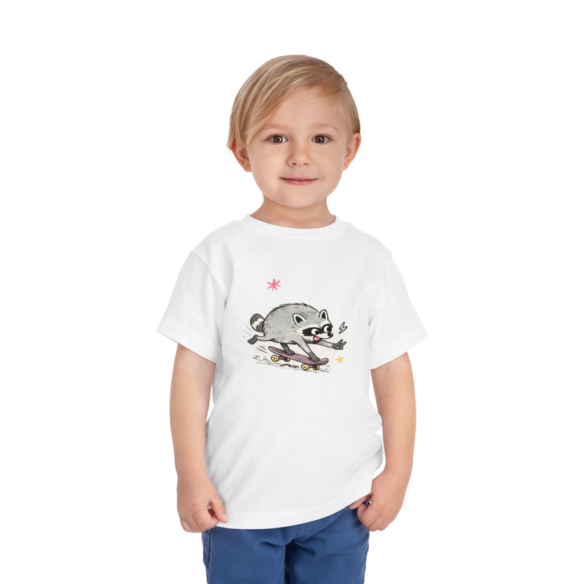 Toddler Tee — Design #3 Skateboarding Jimothy Kids Shirt