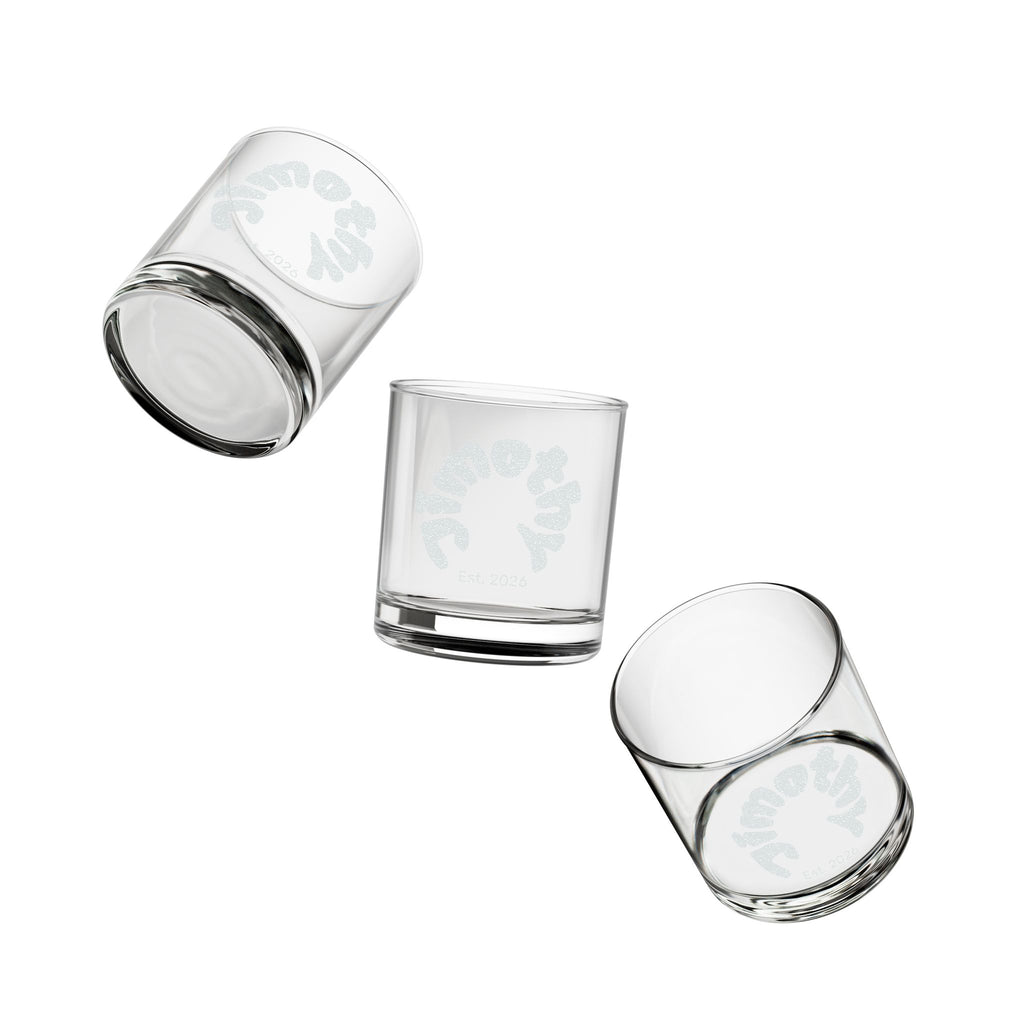 Jimothy Engraved Whiskey Glass 10.5oz — "EST. 2026" Circle Design