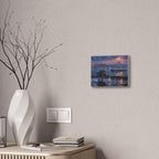 Jimothy Seattle Night Stroll Canvas Wall Art — Seattle Ferry Cityscape
