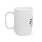 Design #3 Jimothy Skateboarding Sketch Ceramic Mug  (11oz & 15oz)