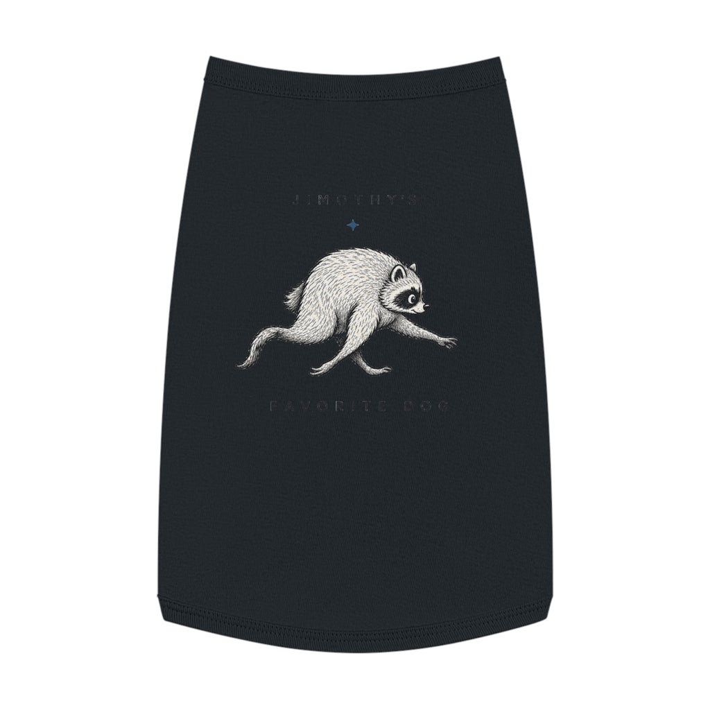 Raccoon Pet Tank Top – Cute Vintage Illustration Dog & Cat Tee