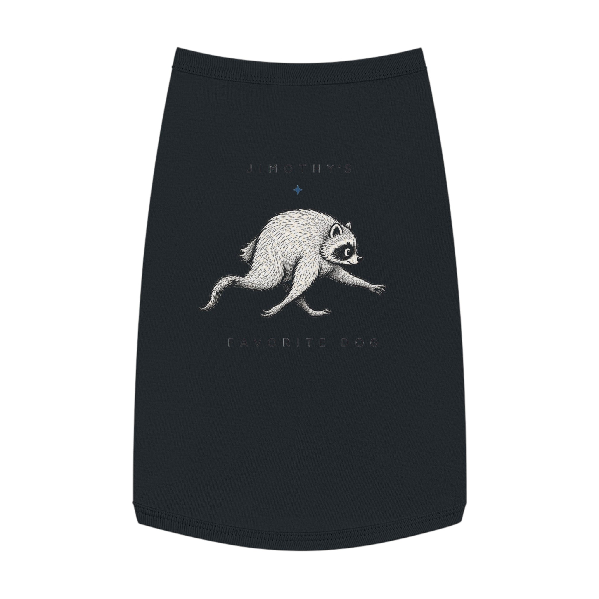 Raccoon Pet Tank Top – Cute Vintage Illustration Dog & Cat Tee