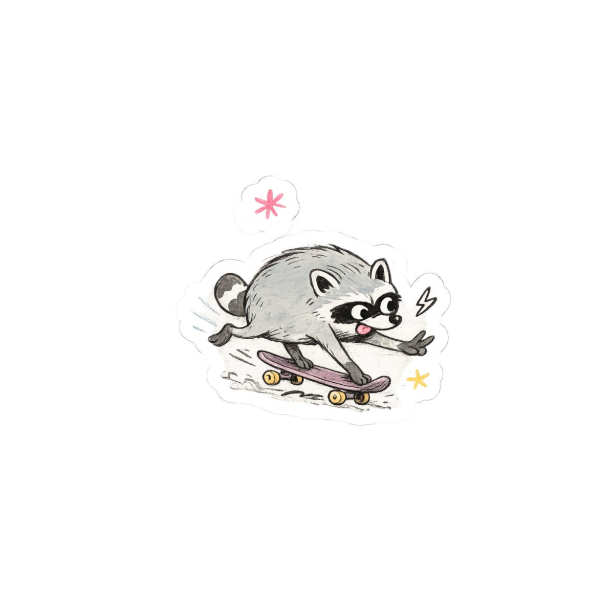 Design #3 - Skateboarding Jimothy Kiss-Cut Sticker