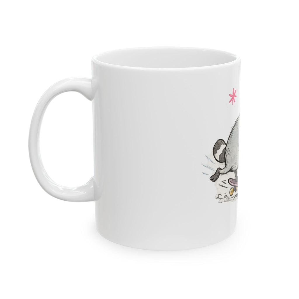 Design #3 Jimothy Skateboarding Sketch Ceramic Mug  (11oz & 15oz)