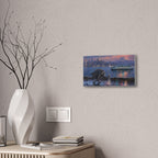 Jimothy Seattle Night Stroll Canvas Wall Art — Seattle Ferry Cityscape