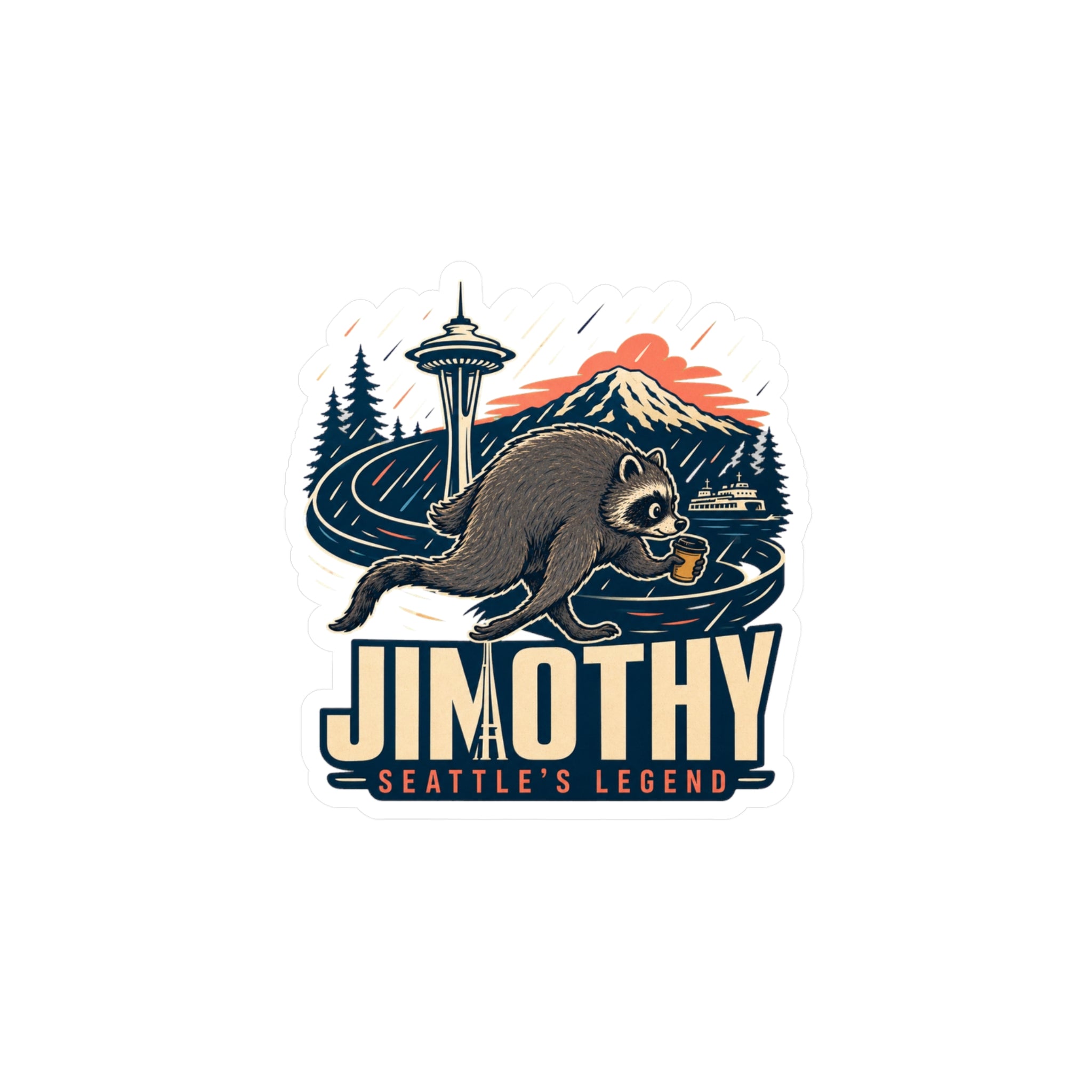 Jimothy Seattle Legend Sticker - Kiss-Cut Vinyl Decal (Seattle’s Legend)