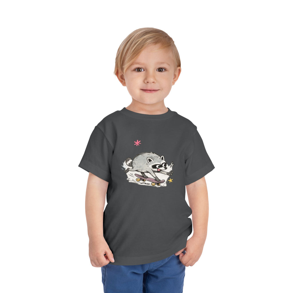 Toddler Tee — Design #3 Skateboarding Jimothy Kids Shirt