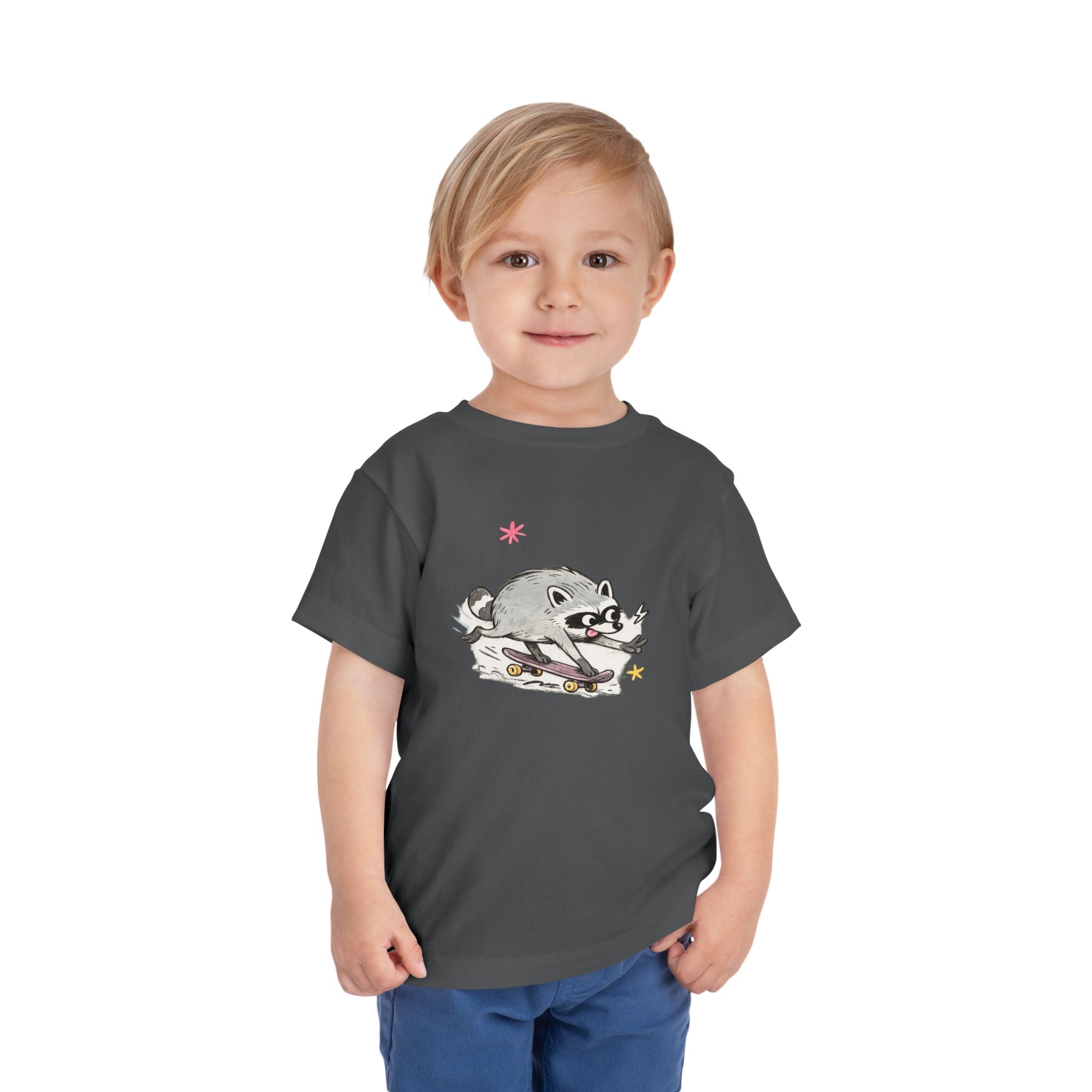 Toddler Tee — Design #3 Skateboarding Jimothy Kids Shirt