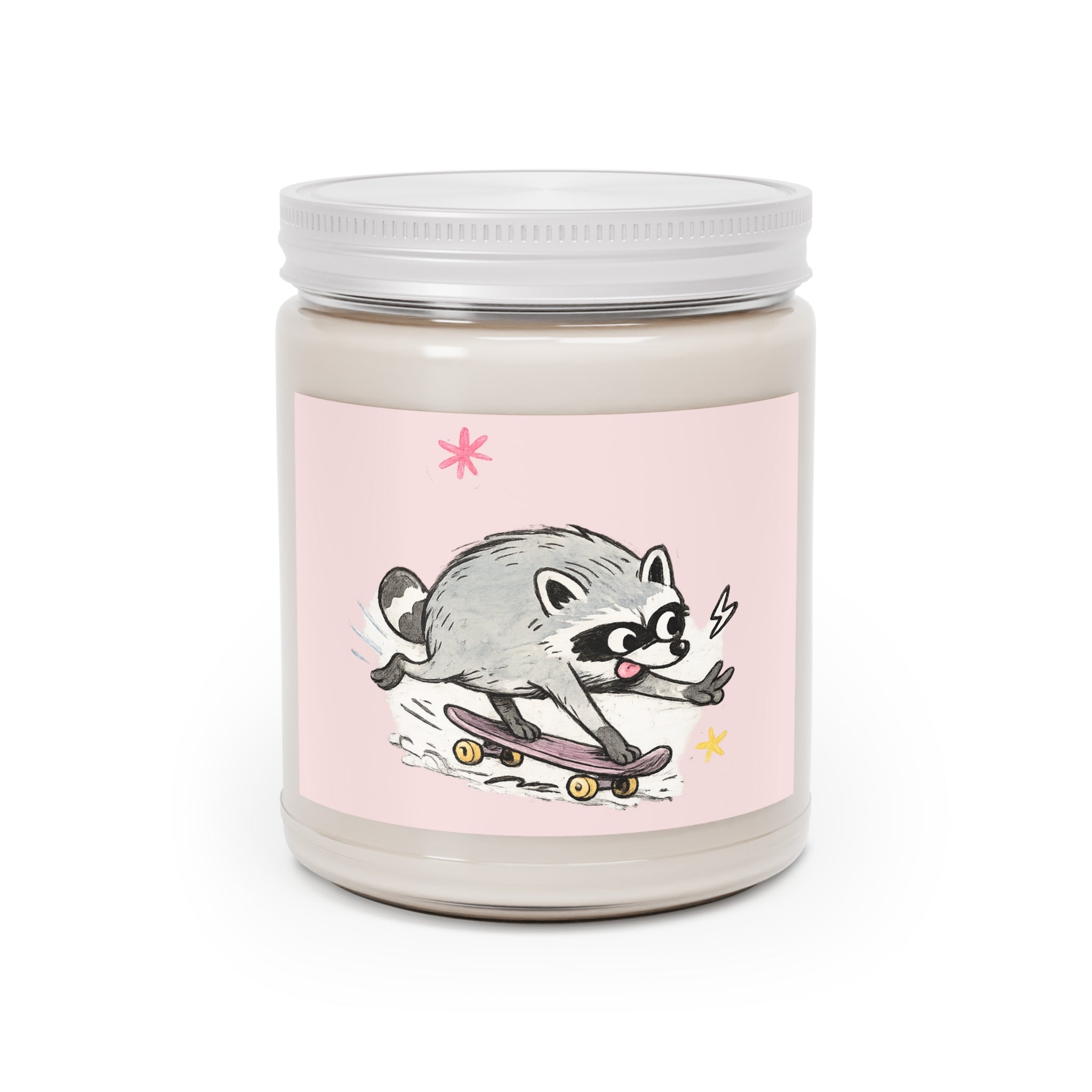 Skateboard Jimothy Design #3 — 9oz Multi-Scented Jar with White Lid