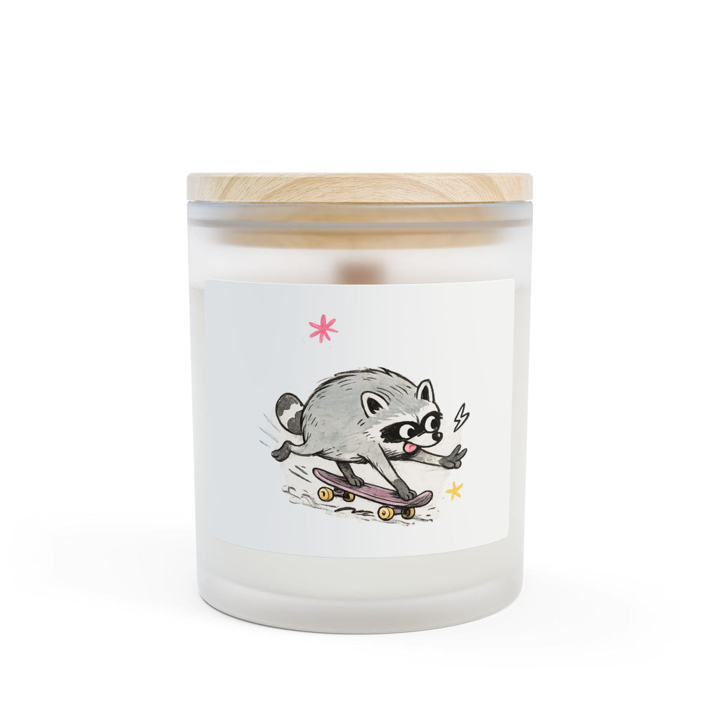 Design #3 Skateboard Jimothy Frosted Glass Candle — 11oz Multi-Scented Candle
