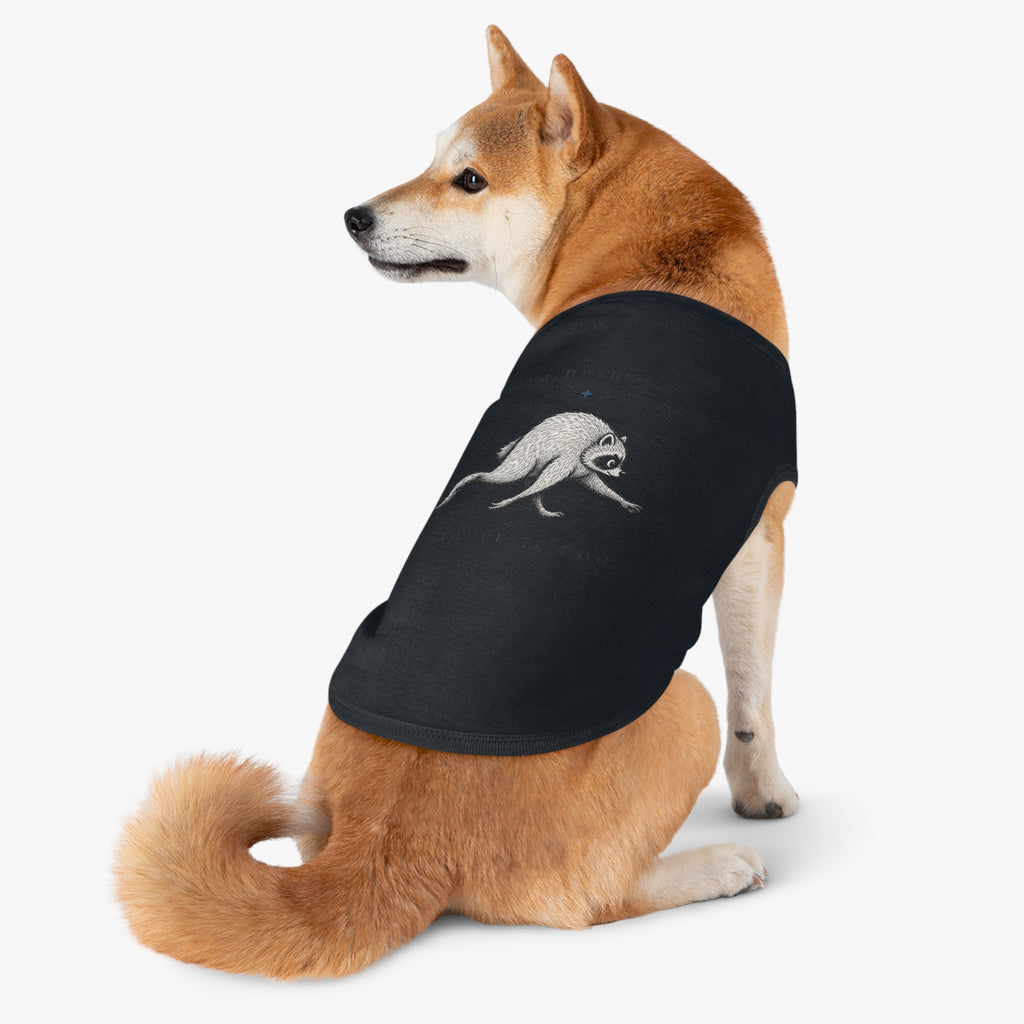 Raccoon Pet Tank Top – Cute Vintage Illustration Dog & Cat Tee