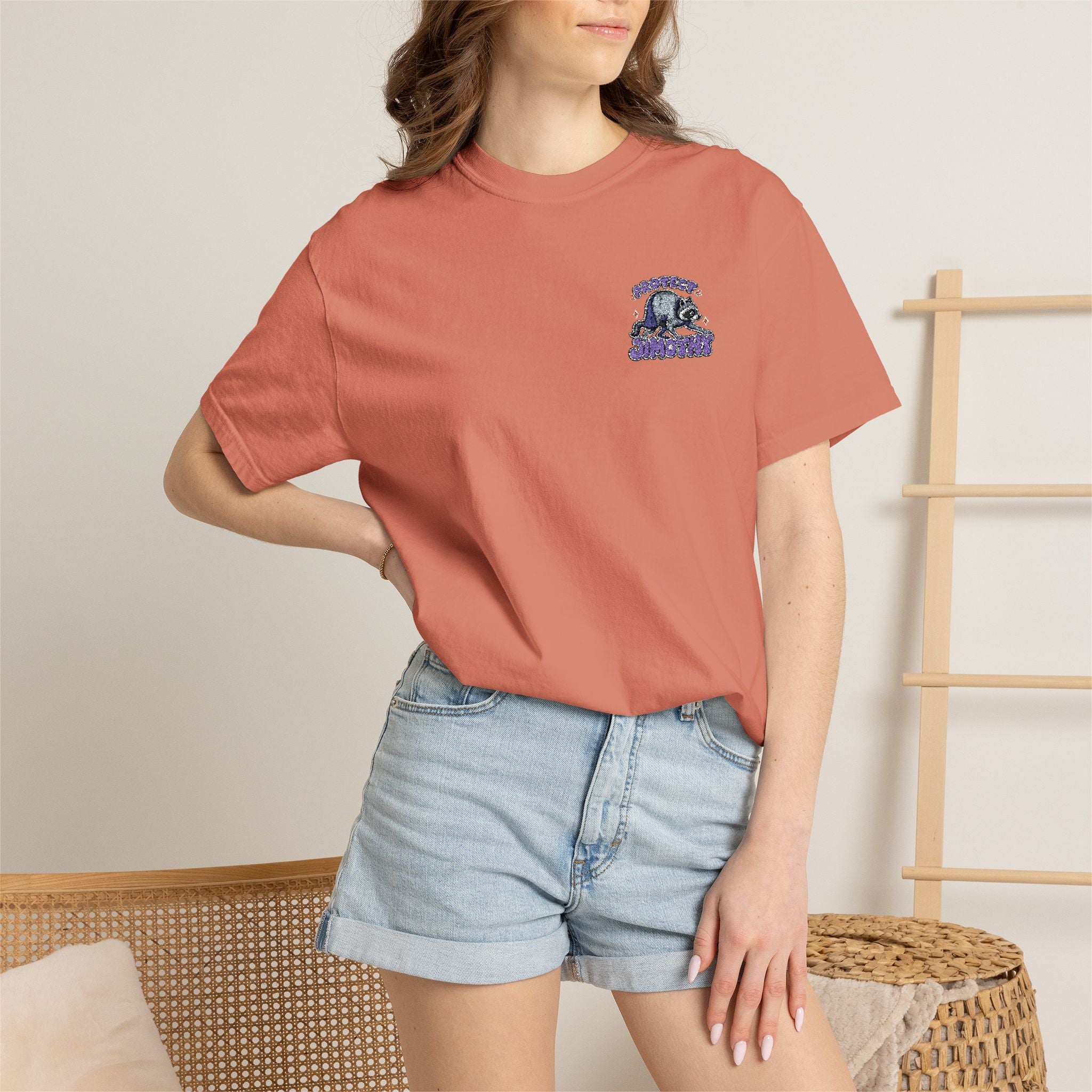 Uni-Sex Tee - Protect Jimothy Crew Chest Graphic Tee