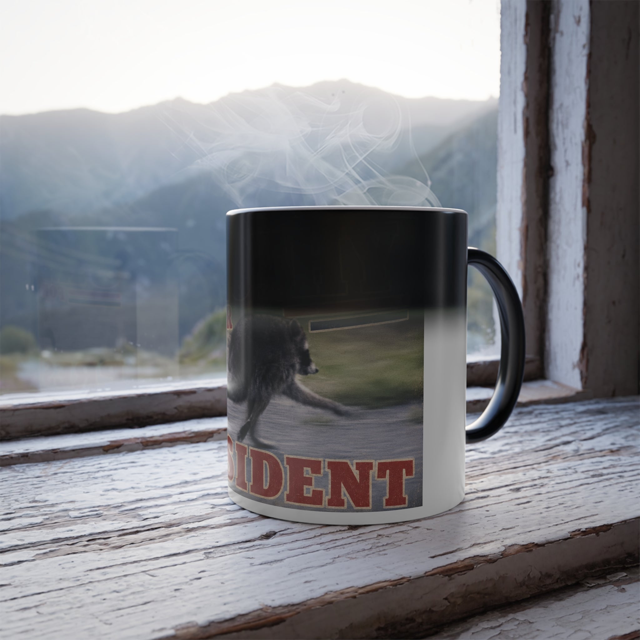 Color Morphing Mug — 'Jimothy for President' Funny Coffee Cup (11 oz)