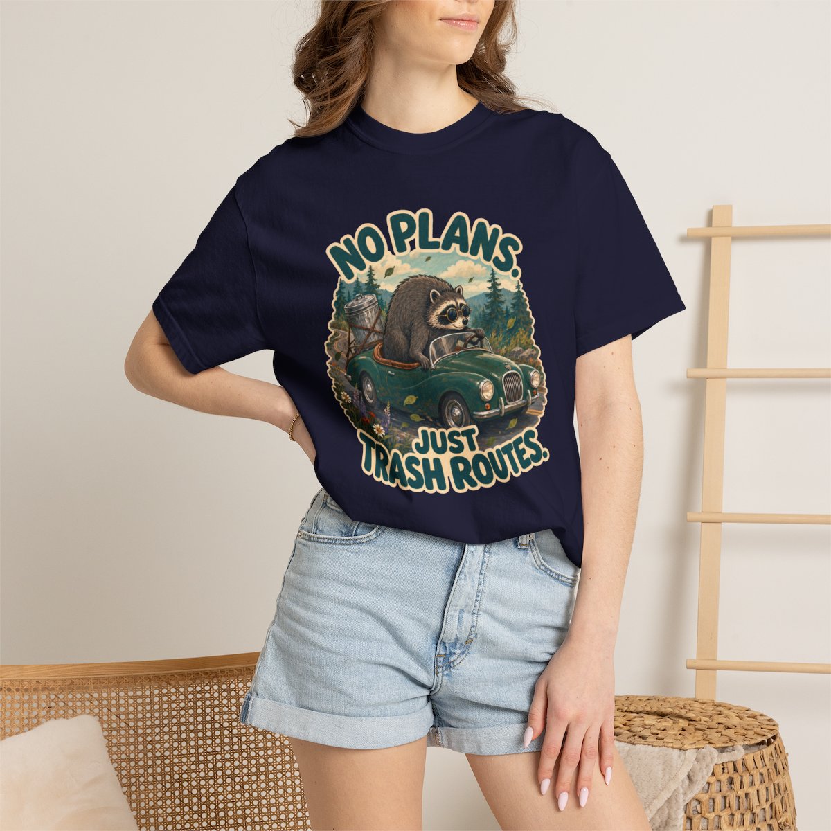 Unisex Multi-Color - Jimothy No Plans Just Trash Routes T-Shirt