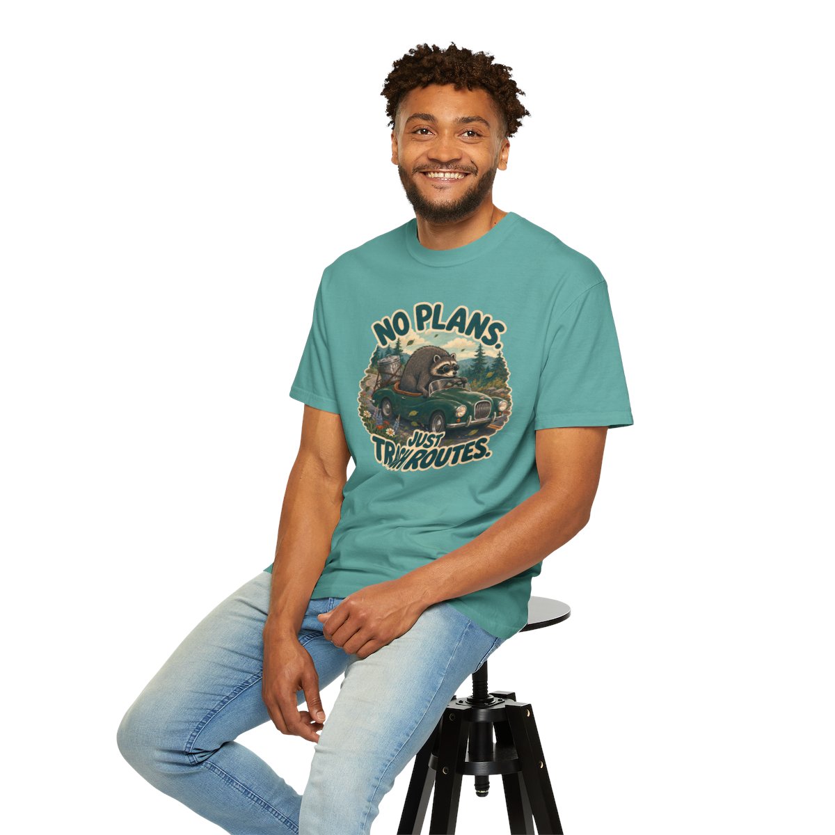 Unisex Multi-Color - Jimothy No Plans Just Trash Routes T-Shirt