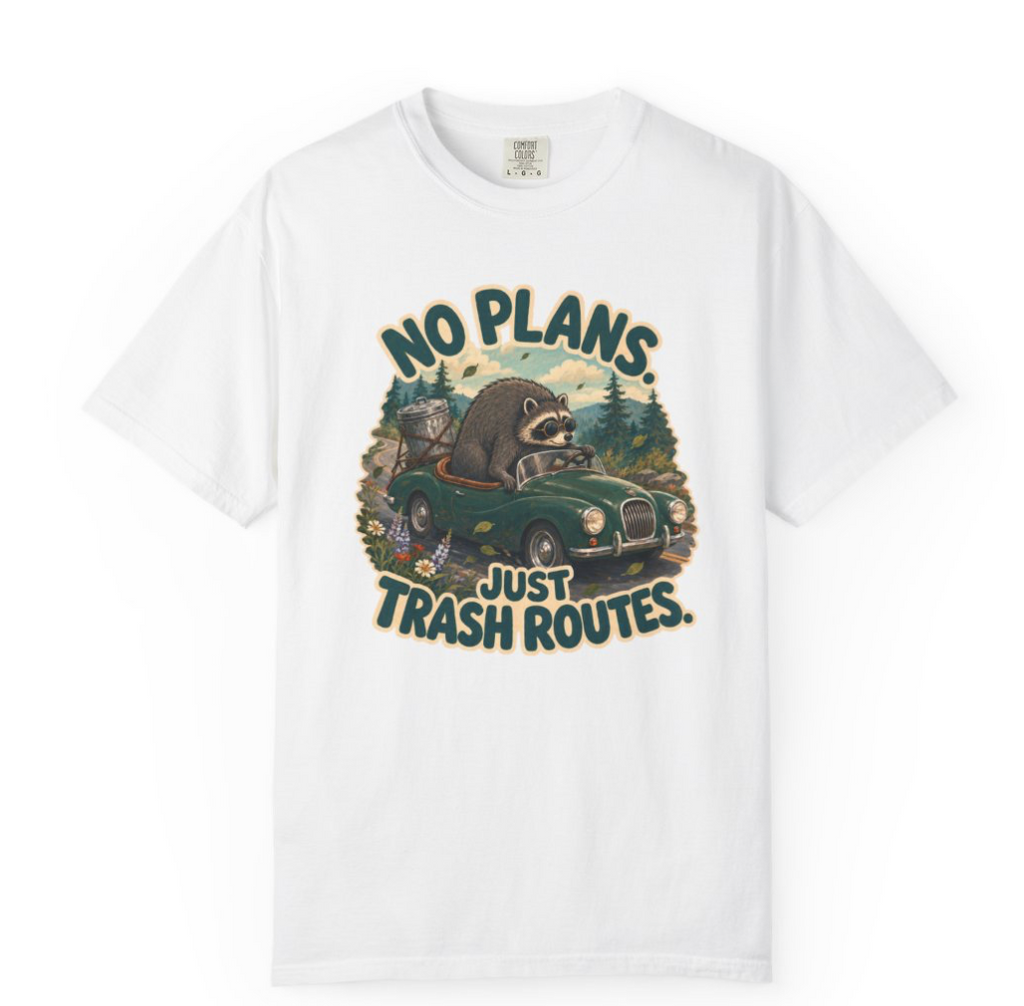Unisex Multi-Color - Jimothy No Plans Just Trash Routes T-Shirt