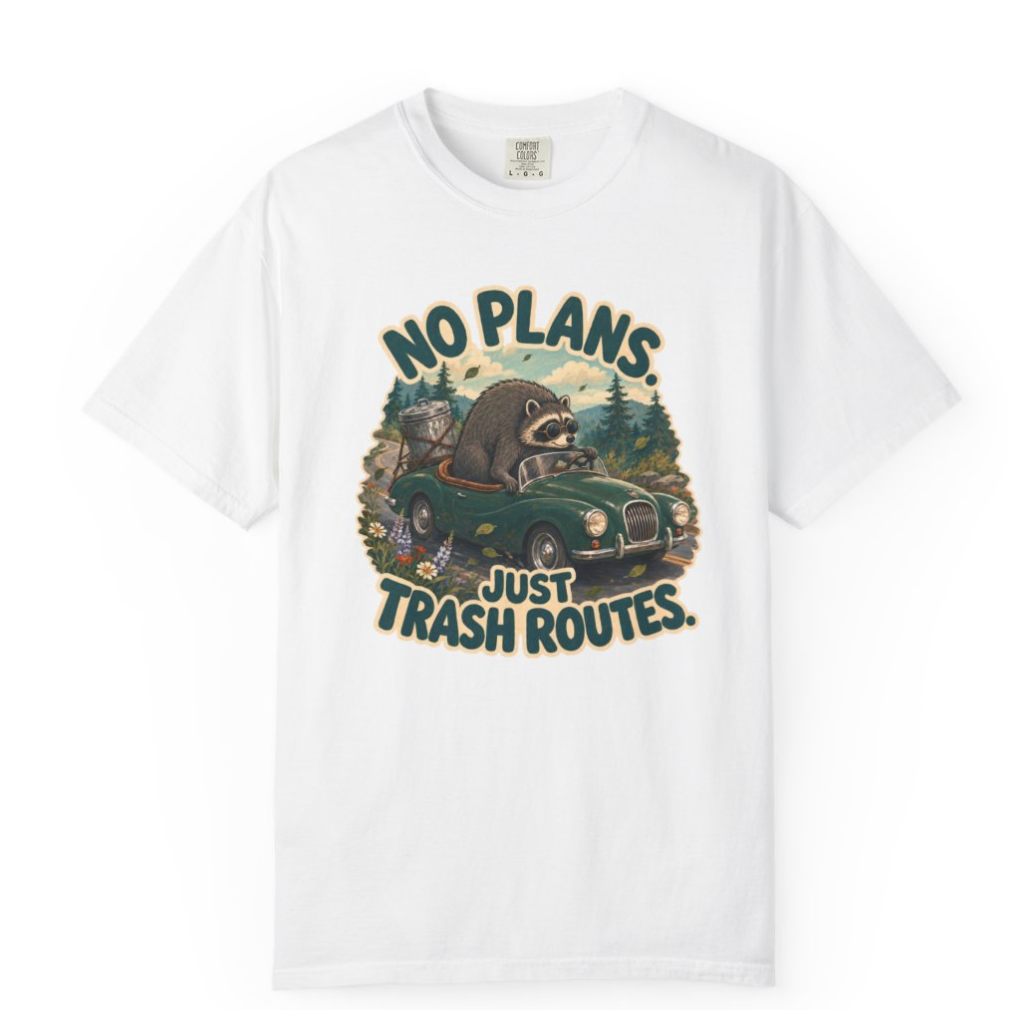 Unisex Multi-Color - Jimothy No Plans Just Trash Routes T-Shirt
